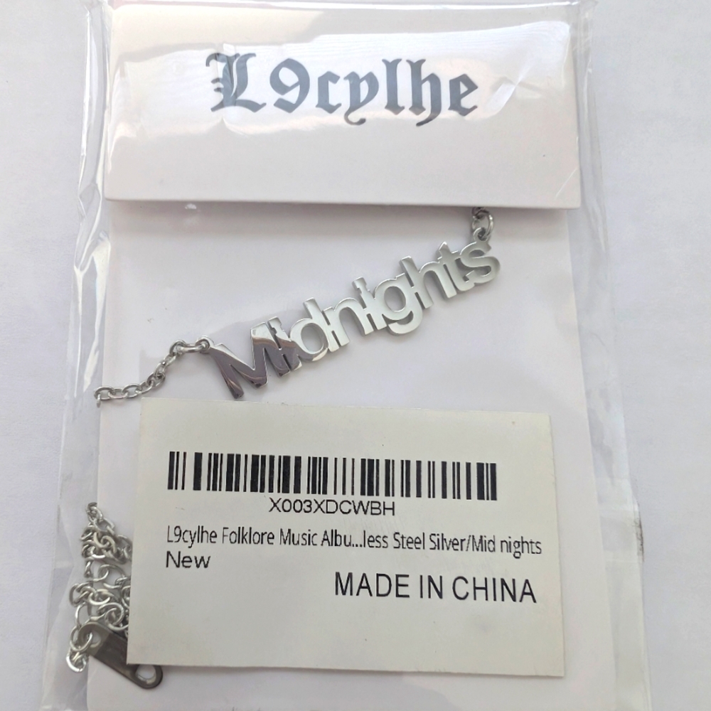 Taylor Swift/ Swiftie Midnights Necklace Stainless Steel Eras Jewelry Gift